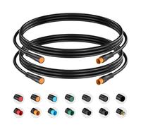 baluoqi Verlängerungskabel 3Pin wasserdichter Stecker für elektrisches Fahrrad Licht/Gas/Ebrake/Ebike Teil Verlängerungskabel (3 pinos, 80 cm 2 Sälen)