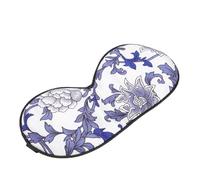 Baluue 1 Pc Máscara de Ojos de seda eye patches eye mask sleeping mask blinder Antifaz de satén máscaras para los ojos para dormir venda 100% pura seda Blue