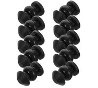 Baluue 10 Bolas Amortiguadoras de Goma para Drones, Antivibración de Silicona, Estabilizador Esférico Negro, Absorción de Impactos, Compatible Cardanes, Mejora Vuelo Estable y Control