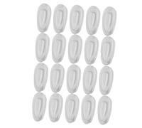 Baluue 10 Pares De Almohadillas Nasales De Silicona Antideslizantes Para Gafas Gafas De Sol Puente Nasal Almohadilla Nasal Repuesto