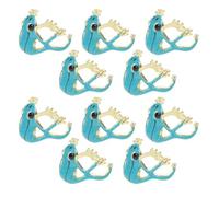 Baluue 10 piezas Anillos Rana Ajustables Abiertos para Mujer Diseño Exclusivo de Rana Divertida Joyería Creativa de Aleación de Zinc de Accesorios Únicos para Uso Diario