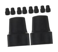 Baluue 10 Piezas Conteras Antideslizantes para Bastones y Muletas Tapas de Goma Reforzadas para Puntas de Bastón Repuestos Resistentes para Senderismo y Uso Diario Superficies Múltiples