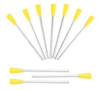 Baluue 10 Piezas de Triángulos Musicales de Plástico y Metal, Mazos para Percusión Buena Resistencia Fácil Ruptura, Accesorios para Instrumentos Educativos