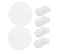 Baluue 10 piezas Lente Doble Convexa Accesorio para Lupa Aumento Lente Óptica Duradera para Enseñanza y Lectura