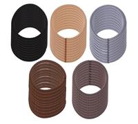 Baluue 100piezas Bandas Elásticas Cabello Marrones Mini Gomas Elásticas De Alta Elasticidad Accesorios Cabello Para Mujeres y Niñas Para Estilos Diarios y Diy