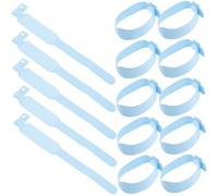 Baluue 100piezas Muñequeras Médicas Desechables Impermeables De Pvc Para Identificación De Pacientes Brazaletes Para Nacidos Escritura Manual y Piel Sensible