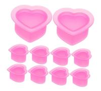 Baluue 100piezas Tazas De Silicona Forma De Corazón Para Contenedores De Pequeños Para Almacenamiento De Pigmento y Proyectos