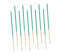 Baluue 10piezas Cuchara para Orejas Herramientas Prácticas Limpiar Cerumen Palitos de Oídos Verdes