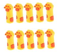 Baluue 10piezas Funda Protectora de Silicona para Tijeras de Cutícula y Pinzas Forma de Pata de Gato Unidades para Manicura y Pedicura Salones de Belleza