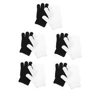Baluue 10piezas Guantes Exfoliantes De Ducha De Guantes De Mano De Cinco Dedos Para Exfoliación Corporal Para Eliminar Impurezas y Piel