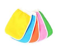 Baluue 10piezas Guantes Exfoliantes Para Ducha De Toallas De Baño Para Exfoliación Suave Accesorios De Baño Para Limpieza Profunda y Suave Aleatorios