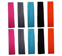 Baluue 10piezas Pañuelo Deportivo Diademas Elásticas Para Yoga Mujer Banda Cabello Deportiva Diadema Ducha Cinta Cabeza Sudor Cintillos Pelo Mujer Cintas Pelo Deportivas