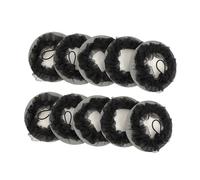 Baluue 10piezas Redecilla Para Moño Accesorios De Cabello Para Mujeres De Moño Elástica Para Danza y Ballet Práctica y Con Diseño De Encaje Mediano