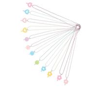 Baluue 12 Piezas decoraciones para fiestas infantiles cadena de cuello de de lollipop favores de fiesta para niñas collar de piruleta joyería de las niñas chicas Acrílico