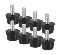 Baluue 12 Piezas Pies Niveladores Ajustables con Tornillo para Muebles Unidades Antideslizantes con Patas de Goma Protectoras para Mesas Sillas y Armarios Reducción de Ruido y Protección