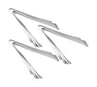 Baluue 12 Piezas Pinzas de Acero Inoxidable Dientes para Cubitos de Hielo y Membrana de Huevo, Mango Largo y Antideslizante, Ideales para Restaurantes y Cafeterías