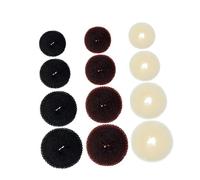 Baluue 12 Piezas Rizador De Pelo Banda Cabello Moño Tipo Donut Cuerda Cabello Para Mujeres Uso Eventos Especiales