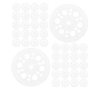 Baluue 120 Arandelas Planas de Polipropileno para Fijación de Paneles Aislantes Sujetadores de Plástico de 46 MM Juego de 120 Piezas para Instalación Segura en Tableros de Yeso y