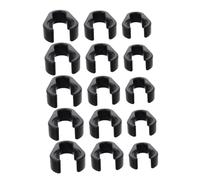 Baluue 15 piezas Pinzas para Cables de Micrófono Clips Resistentes para Soporte de Micrófono Diseño Práctico para Evitar Enredos Estudios y Escenarios Incluye Pequeño Medio y Grande para