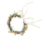 Baluue 1pieza Diadema Floral Artificial Colorida Para Novia Tocado De Flores Para Bodas y Fiestas y Ligero Accesorio Para Fotografía y Eventos Especiales