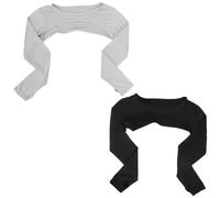 Baluue 2 Mangas de Protección Solar para Mujer con Orificios para Dedos, Mangas de Chal Refrescante de Alta Elasticidad para Golf, Conducción y Ciclismo, Protección Uv, Tejido