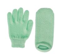Baluue 2 pares Guantes Spa Hidratantes para Manos y Pies Gel Natural Exfoliante y Blanqueador Paquete Calcetines Exfoliantes para Cuidado Suave y Humectación