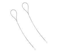 Baluue 2 Pestillos Ajustables para Puerta de Valla Exterior, Tirador de Pestillo Cable de Acero Inoxidable, Tirador Metálico para Puertas de Jardín y Patio, Manija Resistente en Color