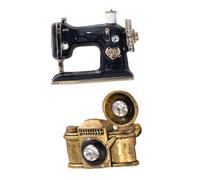 Baluue 2 piezas Broches de Solapa Creativos para Mujer Conjunto de Cámara Negra y Tocadiscos Dorado Broches de Vinilo para Decoración de Collares y Trajes Accesorios Ligeros y Duraderos