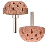 Baluue 2 Piezas Cabezal de Pulido de Neumáticos Rueda Pulidora Giratoria de Acero de Tungsteno, Dorado, Tipo Cuenco, Cúpula y Esfera, para Madera y Metales, Talleres y Escenarios Móviles