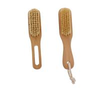 Baluue 2 Piezas Cepillo de Uñas de Madera Herramientas de Manicura Sencillas Cepillo para Uñas de Madera para Limpieza Salón o Hogar Color Aleatorio