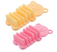 Baluue 2 piezas Cepillo para Uñas y Manos Limpieza Polvo y Suciedad Cerdas Duraderas Colores Amarillo y Rosa para Doméstico y Jardín