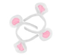 Baluue 2 piezas Diadema Orejas Ratita Felpa Suave Accesorio Disfraz Infantil Fiesta Carnaval Cosplay Niñas
