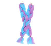 Baluue 2 Piezas Extensiones de Trenzas Sintéticas para Mujer y Adolescente de Pelo Falso Jumbo para Festival Fiesta y Uso Diario