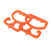 Baluue 2 Piezas Porta Bolsas de Compra Ergonómico Reutilizable Soporte Resistente para Bolsas de Supermercado de Naranja Cómodo y Duradero para Uso Diario