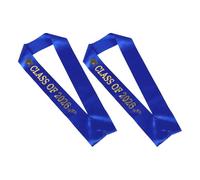 Baluue 2 Piezas Sash Elegante de Satén Azul para Ceremonia de Graduación 2026 Decoración en Letras Foil y Diseño Ligero de Alta Visibilidad