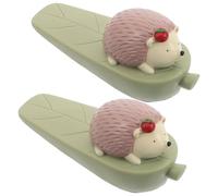 Baluue 2 Piezas Topes de Puerta Creativos Forma de Animal Bonitos Topes de Puerta Decorativos para Interiores Protectores de Pared Anticolisión para Alfombras Dura y Azulejos