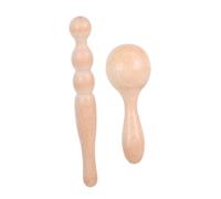 Baluue 2 Piezas Wooden Massage Sticks Natural Material Deep Tissue Trigger Point Relief Tool For Body Shoulder Neck Hand Foot Therapy