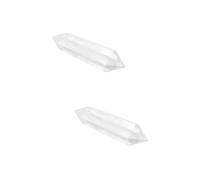 Baluue 2 Uds Cristal Decorativo Punta Hexagonal Piedra Chakra Curativo Piedra Chakra Varita Curativa 7 Varita Para Uñas Varita Clara 7 Varita De Chakra Tratamiento De Piedra Curativa