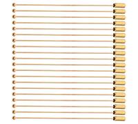 Baluue 20 Alfileres para Prendedores de Joyería Hechos a Mano de Acero Inoxidable Dorado, 90 Mm de Longitud, Fáciles de Usar con Tapón para Bufanda y Manualidades