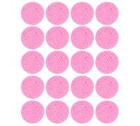 Baluue 20 Discos Desmaquillantes de Pulpa de Madera Rosa, Redondos y Suaves para Limpieza Facial y Retirada de Maquillaje, Pack Práctico y Reutilizable