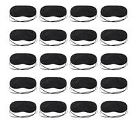 Baluue 20 Máscaras para Dormir de Tela No Tejida Negra, Suaves y Fáciles de Llevar, Ideales para Camping y Trenes, Cubre Ojos para Dormir Cómodamente