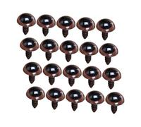 Baluue 20 Ojos de Seguridad de Plástico Marrón Cacao para Peluches y Amigurumis 28 MM con Borde Elegante Ideales para Manualidades de Halloween y Proyectos de Ganchillo