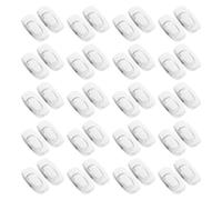Baluue 20 Pares Almohadillas Nasales Suaves y Acolchonadas de Silicona Transparentes para Gafas Cuadradas para Gafas de Sol y Actividades Deportivas