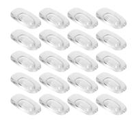 Baluue 20 Pares de Almohadillas Nasales de Silicona Transparentes para Gafas, Almohadillas Antideslizantes Cuadradas para Puente Nasal, Repuesto Cómodo para Gafas de Sol y Uso