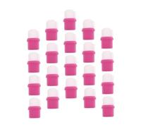 Baluue 20 piezas Cubre Uñas para Remover Esmalte Tapones Suaves para Soak Off Prácticos y Duraderos Uso Profesional y Doméstico