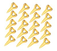 Baluue 20 Piezas Dispensador De Anillos Herramienta Para Seleccionar La Raya Del Cabello Anillo Separador De Uñas El Cabello De Metal