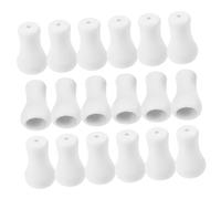 Baluue 20 Piezas Tiradores para Persianas de Plástico Blanco Perillas de Repuesto para Cuerdas de Estores Accesorio Resistente y Fácil de Instalar para Reparación de Cortinas de Ventana