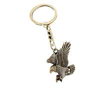 Baluue 20 Unidades Llavero de Bolsillo para Hombre Forma de Águila en Aleación de Zinc Dorado, Diseño Vintage Minimalista, Resistente Cierre Seguro para Bolso o Cartera
