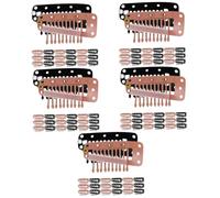 Baluue 200piezas Clips Metálicos Para Pelucas y Extensiones De Cabello Fijación y Deslizante Accesorios Para Pelucas y Peinados Para y