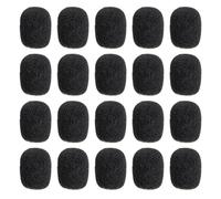 Baluue 20piezas Algodón Anti-spray para Micrófono de Solapa Cubierta Protectora de Esponja Fundas de Esponja para Micrófonos